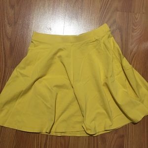 yellow forever 21 skirt